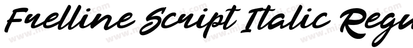 Frelline Script Italic Regular字体转换